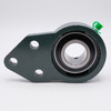 UCFB206-18 3 Bolt Bracket Flange w/Set Screw Locking Ball Bearing Shaft Size 1-1/8 Side View