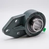 UCFB206-19 3 Bolt Bracket Flange w/Set Screw Locking Ball Bearing Shaft Size 1-3/16 Side View