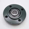 UCFC207-23 Round Flange Housing 4 Bolt w/ Set Screw Ball Bearing Shaft Size 1-7/16" Bottom View