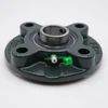 UCFC208-25 Round Flange Housing 4 Bolt w/ Set Screw Ball Bearing Shaft Size 1-9/16" Side View