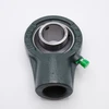UCHA201-8 Conveyor Hanger Unit w/ Set Screw Ball Bearing Shaft Size 1/2" Angled Front View