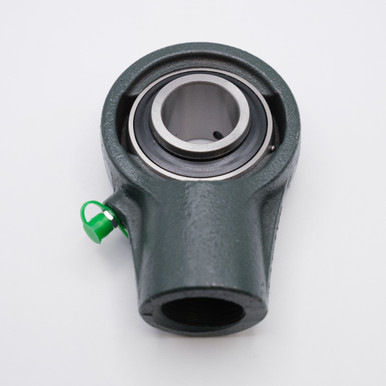 UCHA207-21 Conveyor Hanger Unit w/ Set Screw Ball Bearing Shaft Size 1-5/16 Angled Back View