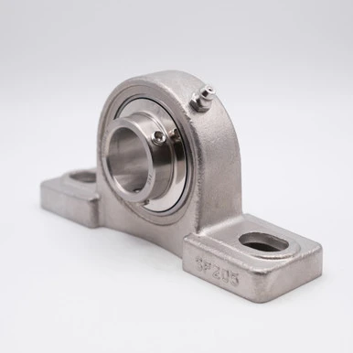 SUCSP205 Stainless Steel Pillow Block Unit Angled View