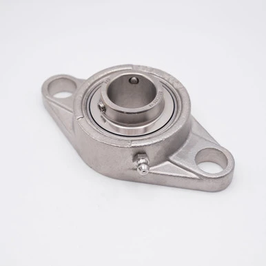 SUCSFL207 Stainless Steel 2 Bolt Oval Flange 35mm bore Grease Feed View
