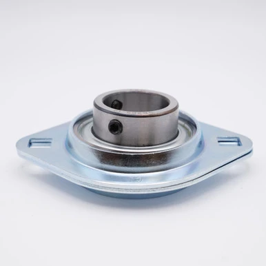 SBPFL202-10 Pressed Steel 2 Bolt Flange Set Screw Unit 5/8" Bore Side View