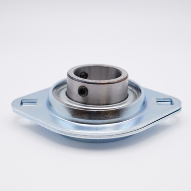 SBPFL206-19 Pressed Steel 2 Bolt Flange Set Screw Unit 1-3/16" Bore Side View