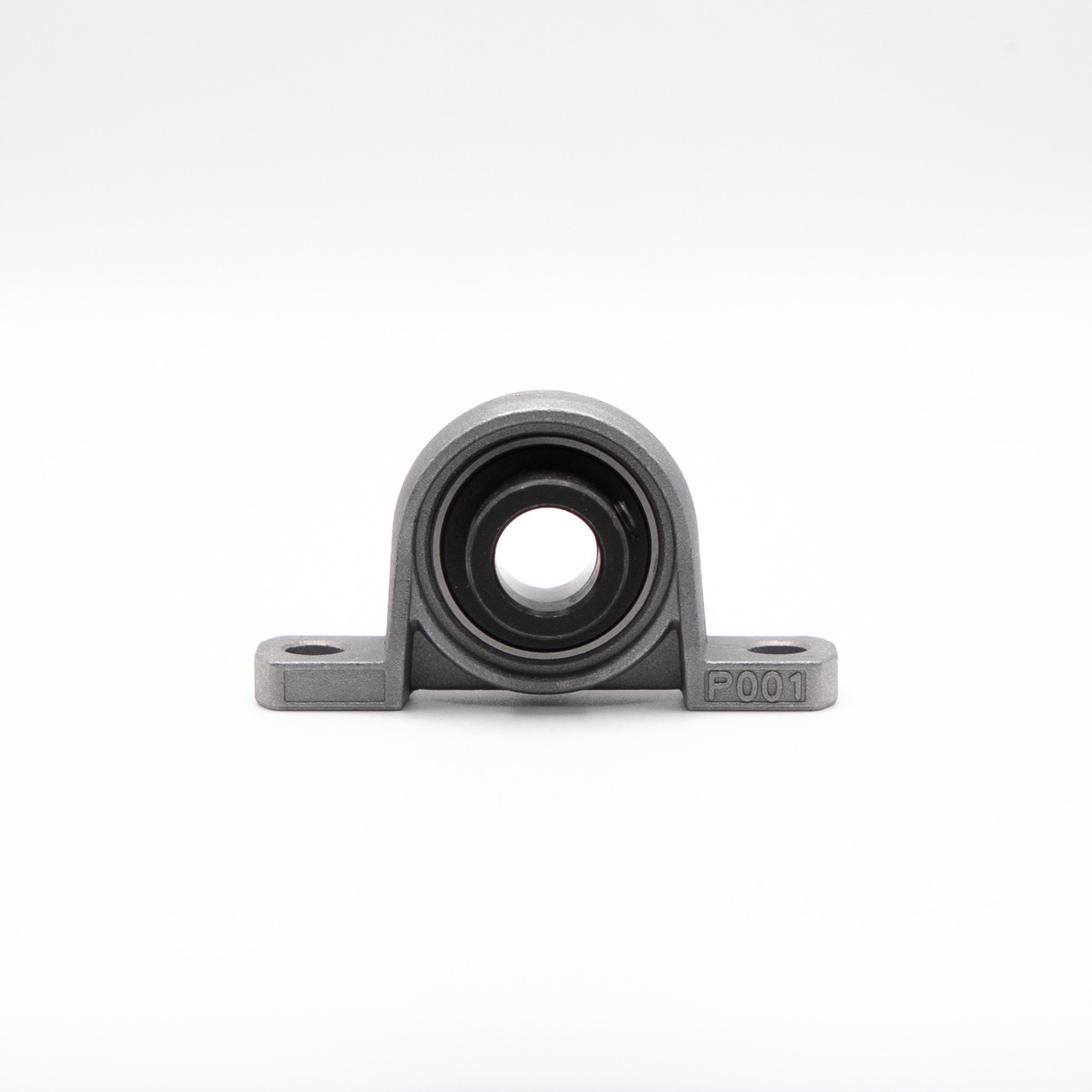 UP000 Mini Zinc Eccentric Collar Pillow Block Bearing 10mm Bore Back View