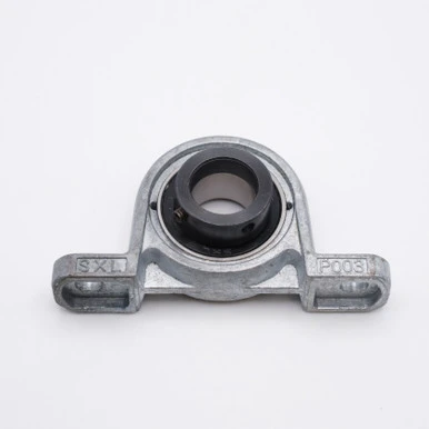15mm bore UP002 Zinc Alloy Eccentric Collar Pillow Block Bearing Front View