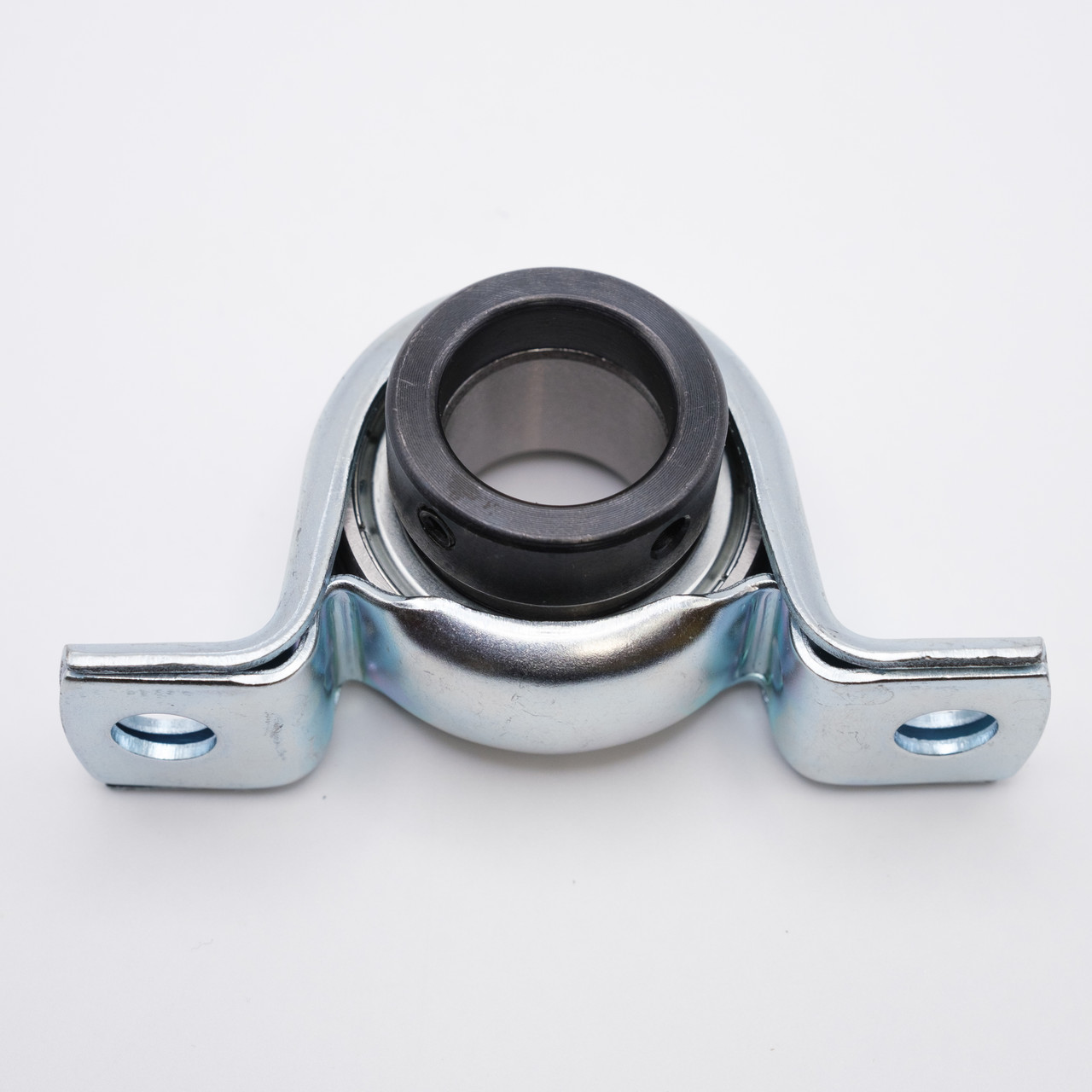SAPP207-22 Pressed Steel Locking Collar Pillow Block Bearing 1-3/8" Bore Flat View