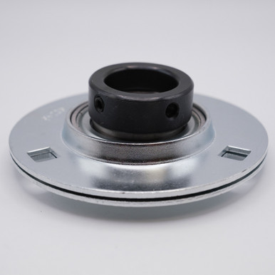 SAPF207 Press Steel 3 Bolt Flange Locking Collar Bearing 35mm Bore Side View