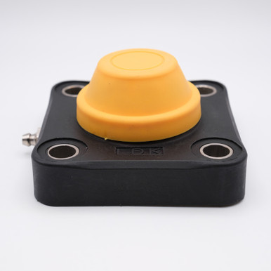 WP-SSBF204+CC Waterproof Thermoplastic 4-Bolt Square Flange Block Side View