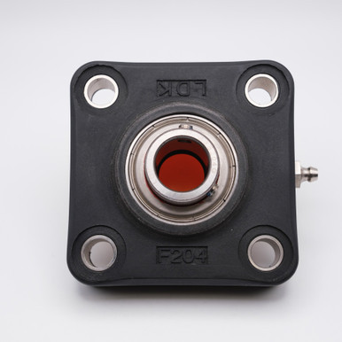 WP-SSBF204+CC Waterproof Thermoplastic 4-Bolt Square Flange Block Back View