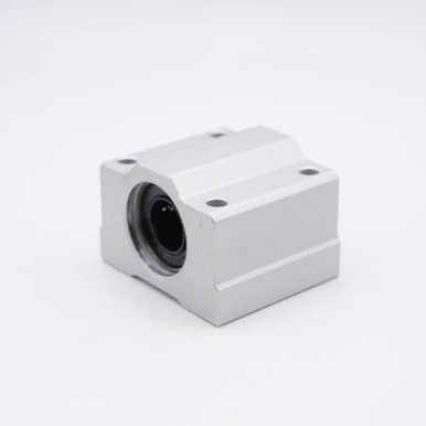 SMA25UU Pillow Case Linear Bearing Sealed 25mm Bore Right Angled View