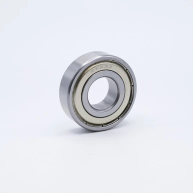 SS6201ZZ Stainless Steel Ball Bearing 12x32x10 Angled View