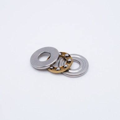 F4-10G Miniature Thrust Ball Bearing 4x10x4mm Layered Top View