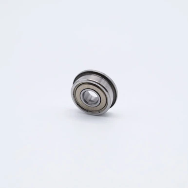 MF104-ZZ Miniature Flange Ball Bearing 4x10x4mm Front View