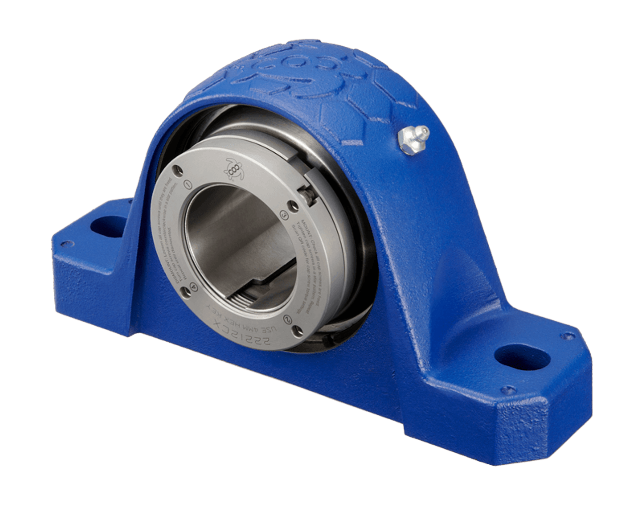 CX2SN17-300 2-Bolt Pillow Block Bearing Replacement 3" Bore Front View