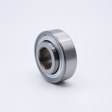 202KRR3 Agricultural Ball Bearing 9/16" Hex Bore Right Angled View