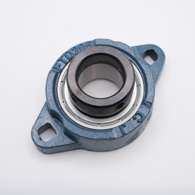 SAFTD205 Oval Ductile Flange Bearing Shaft Size 25mm Front View