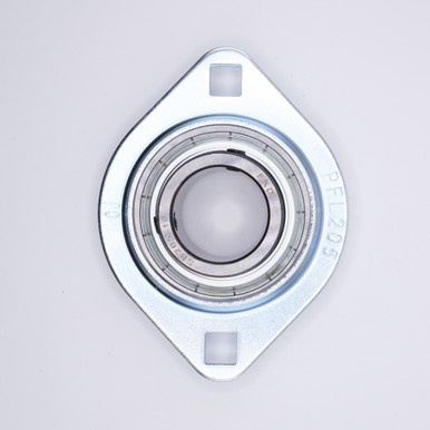 SBPFL206-17 Pressed Steel 2 Bolt Flange Set Screw Unit 1-1/16" Bore Bottom View