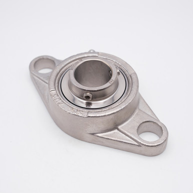 SUCSFL205-15 Stainless Steel 2 Bolt Flange Unit 15/16" bore Side View