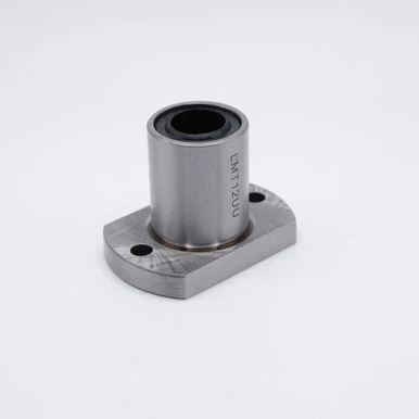 LMH12UU Oval Linear Flange Bearing 12x21x30mm Side Left Angled View