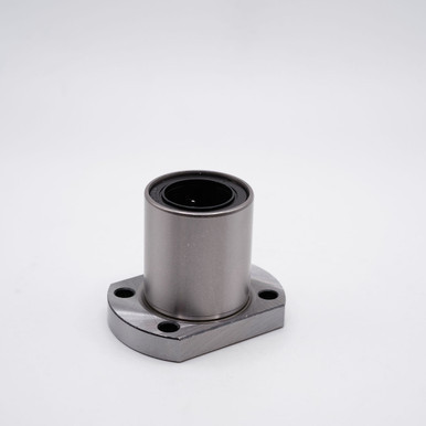 LMH20UU Oval Linear Motion Flange Ball Bushing 20x32x80mm Left Angled View
