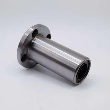 LMF6LUU-E Longer Euro Flanged Linear Ball Bearing 6x12x35mm Left Angled View