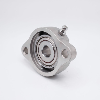 SSBSLF201-8 2-Bolt Flange Bearing Unit 1/2" Bore Back Right Angled View