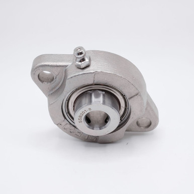 SSBSLF201-8 2-Bolt Flange Bearing Unit 1/2" Bore Front View