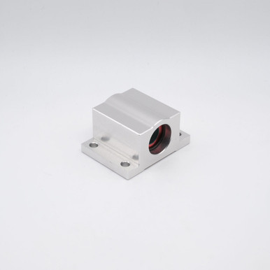 SWAP04 Plain Linear Pillow Block Bearing 1/4" Bore Left Angled View