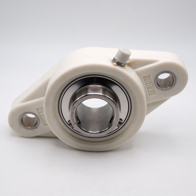 SUCVFL205-16 Two Bolt Thermoplastic Flange Block Ball Bearing 1" Bore Front View