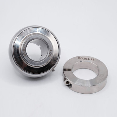 SUE206-20-TJ Insert Bearing 1-1/4" Bore Back Separate View