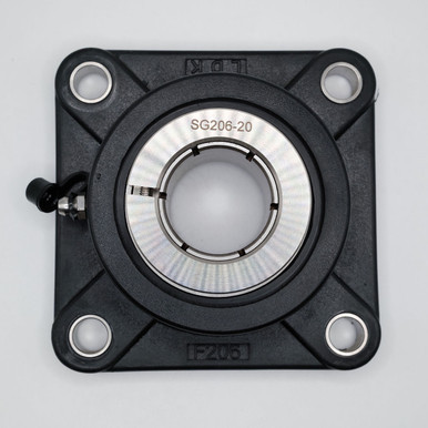 TP-SUEF206-20 4-Bolt Flanged Mounted Block Unit 1-1/4" Bore Top View