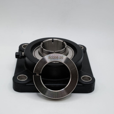 TP-SUEF207-22 4-Bolt Flanged Mounted Block Unit 1-3/8" Bore Collar View