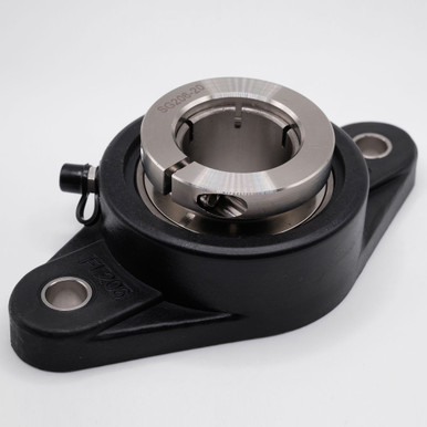 TP-SUEFL208-24 2-Bolt Flanged Mounted Block Unit 1-1/2" Bore Left Angled View