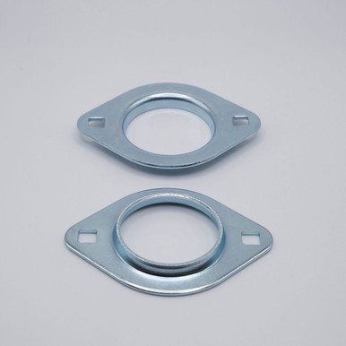62MST 2-Bolt Pressed Steel Flange Housing 62mm Side by Side View