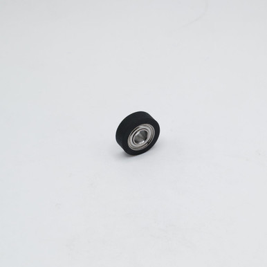 PU68412-4 Polyurethane Coated Bearing Wheel 4x12x4mm Left Angled View