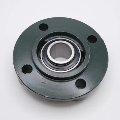UCFC208 Round Flange Housing 4 Bolt w/ Set Screw Ball Bearing Shaft Size 40mm Bottom View