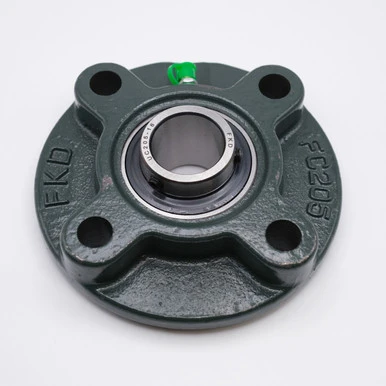 UCFC212 Round Flange Housing 4 Bolt w/ Set Screw Ball Bearing Shaft Size 60mm Top View