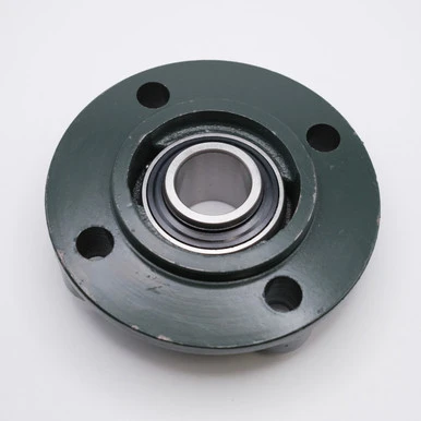 UCFC212 Round Flange Housing 4 Bolt w/ Set Screw Ball Bearing Shaft Size 60mm Bottom View