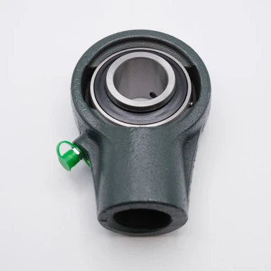 UCHA201-8 Conveyor Hanger Unit w/ Set Screw Ball Bearing Shaft Size 1/2" Angled Back View