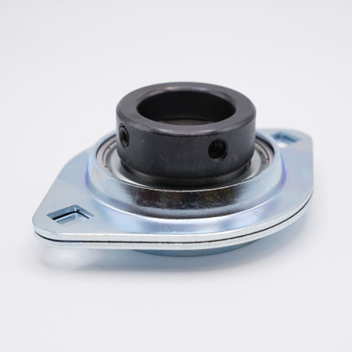 SAPFL206 Pressed Steel 2 Bolt Flange Locking Collar Ball Bearing Shaft Size 30mm Side View