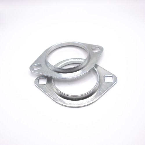 SBPFL208 Pressed Steel Two Bolt Flange Set Screw Mounted Bearing 40mm Bore Disassembled View
