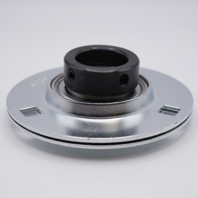 SAPF205-14 Press Steel 3 Bolt Flange Locking Collar Bearing Shaft Size 7/8 Side View