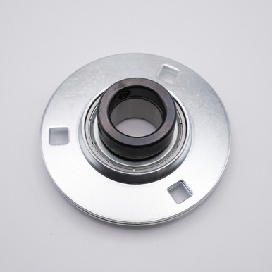 SAPF207 Press Steel 3 Bolt Flange Locking Collar Bearing 35mm Bore Top View