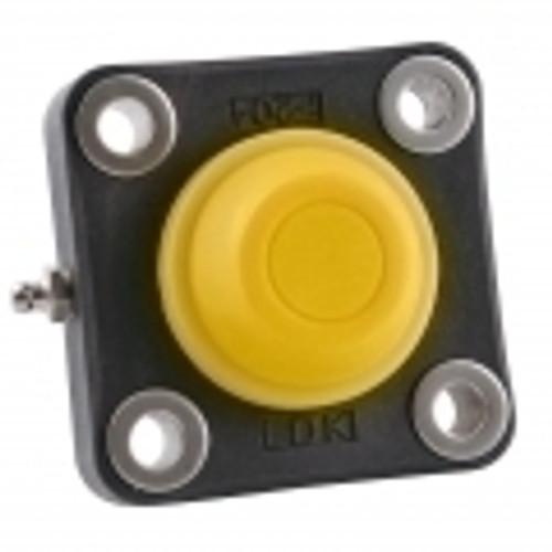 WP-SSBF207-23 Waterproof Plastic Four Bolt Mounted Bearing 1-7/16" Bore Side View WP-SSBF207-23 Waterproof Plastic Four Bolt Mounted Bearing 1-7/16" Bore Side View