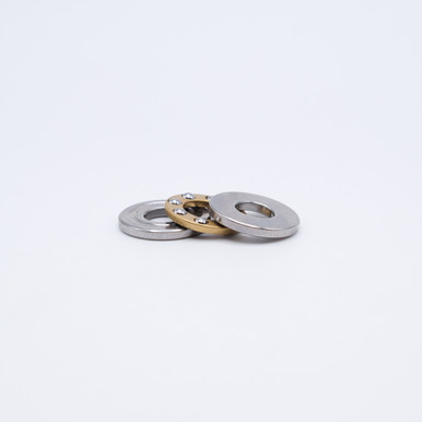 F5-12 Miniature Thrust Ball Bearing 5x12x5mm Layered Side View