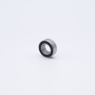 SR2-2RS Stainless Steel Ball Bearing 1/8x3/8x5/32 Angled View