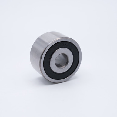 3303-2RS Double Row Ball Bearing 17x47x22.2mm Left Angled View